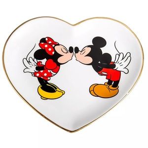 Disney's Mickey Mouse & Minnie Mouse Heart Trinket Tray